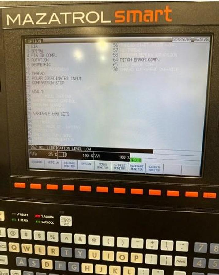 Used 2015 Mazak Quick Turn Universal 250, 8" Hyd Chuck, 2" Bar Capacity, Chip Conveyor, Tool Eye, Tailstock, Hi Pressure Coolant