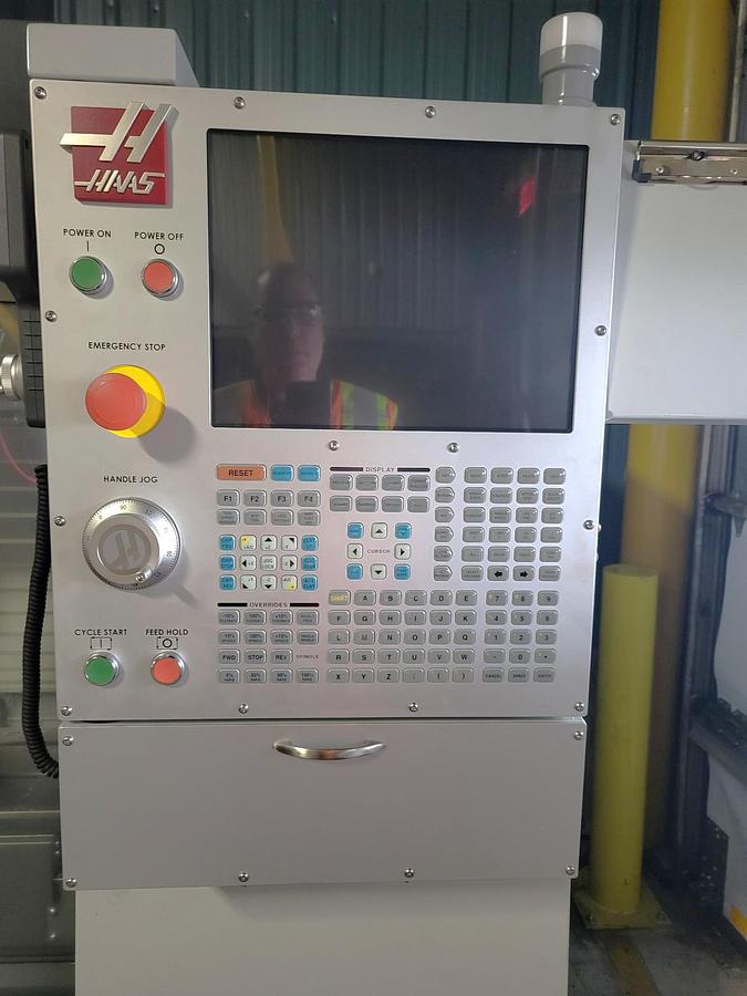 Used 2023 Haas VF2 with 10,000 RPM, High Spd Machining, Chip Auger, Haas Chip Lift, Auto Air Gun, Programmable Air, Very Low Hours