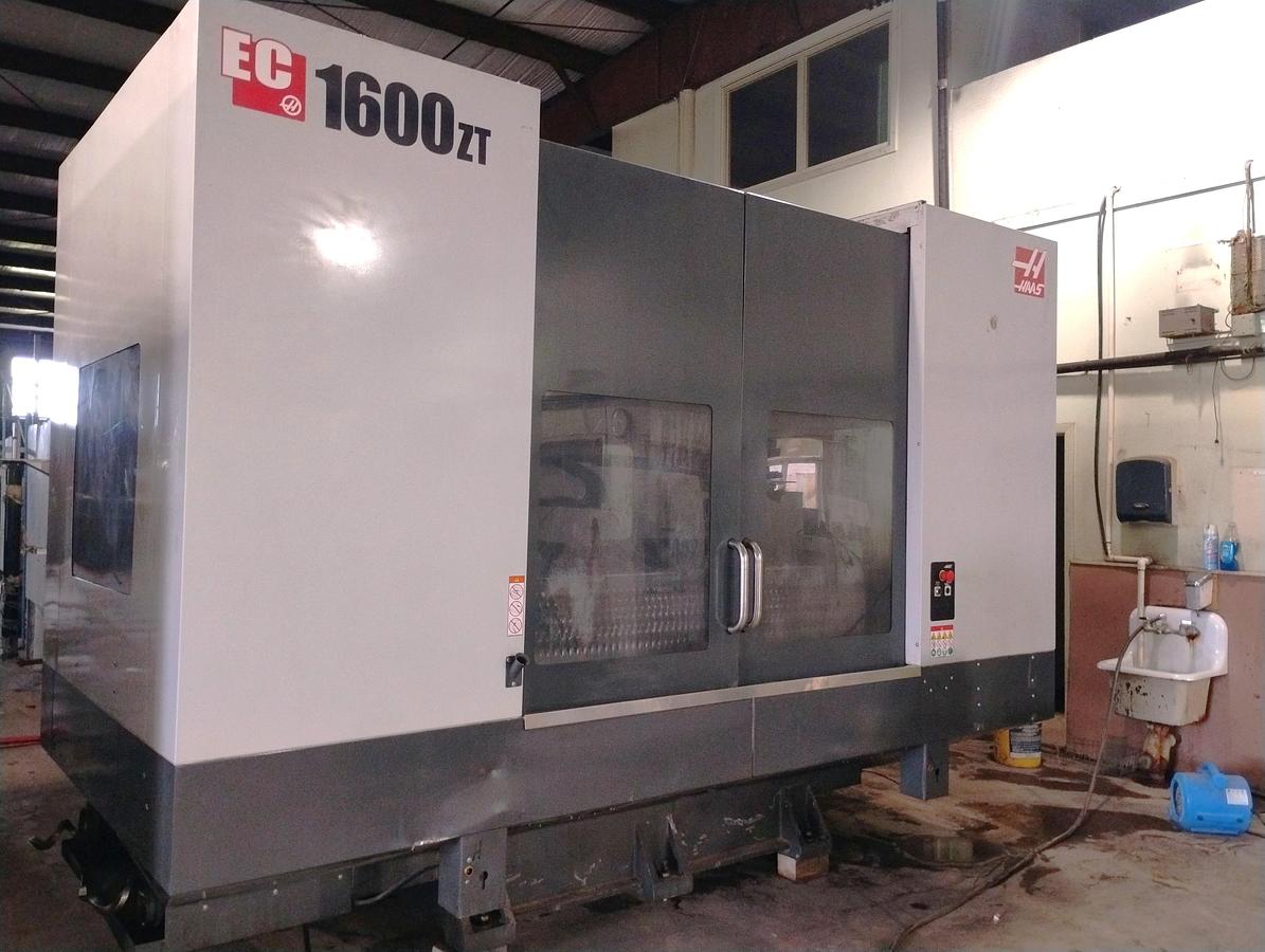 Used 2019 Haas EC-1600ZT with Extended Z Axis Travel, 7500 RPM, Integrated 4th Axis Platter, TSC, Renishaw Probing, 30 ATC