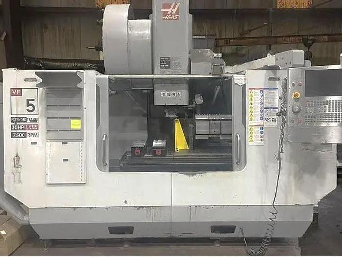 Used 2007 Haas VF-5/50 XT with 4th Axis Drive, CAT 50 Taper, 30 Station Side Mounted Tool Changer