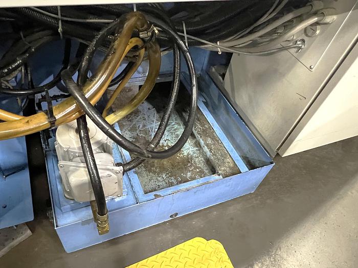 Used 2003 Mazak SQT100MS Mazatrol Fusion 640T with Milling/Drilling Capability, Subspindle, Spego Bobcat Barfeeder, Parts Catcher