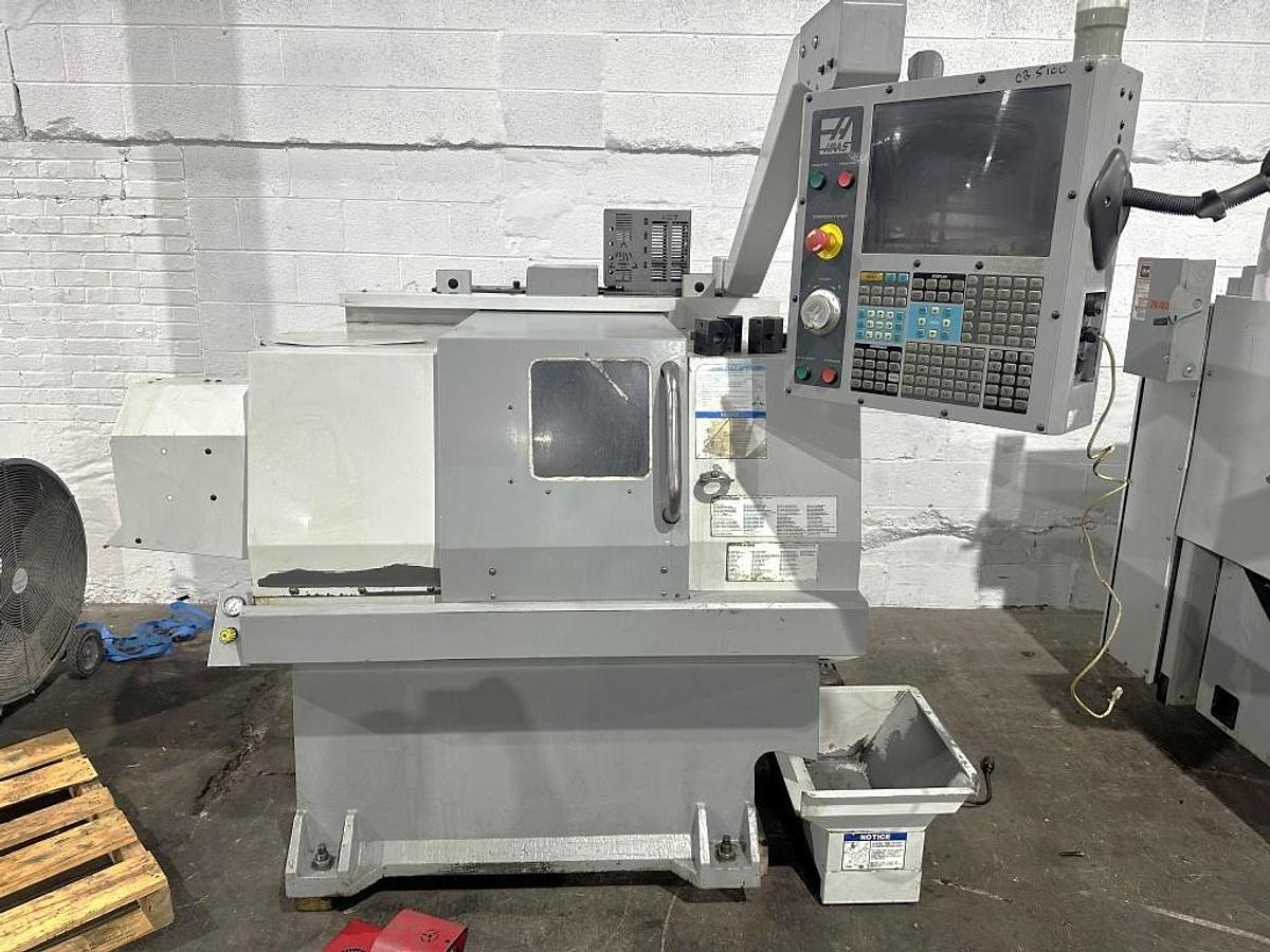 Used 2008 Haas GT-10 Chucker with 5" Chuck, 8 Station Turret, Coolant Tank & Pump, 