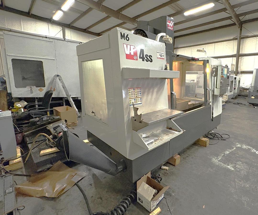 Used 2012 Haas VF4SS with both 4th & 5th Axis Drive, Wireless Probing, Thru Spindle Coolant, HSM, Chip Auger