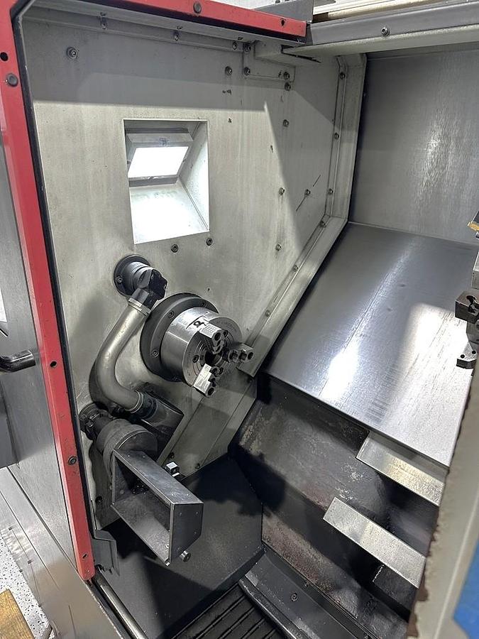 Used 2019 SMEC SL-2000A with Chip Conveyor, Parts Catcher, Tool Presetter, 6" 3 Jaw Hyd Chuck, Hydraulic Tailstock, Fanuc 0iTF