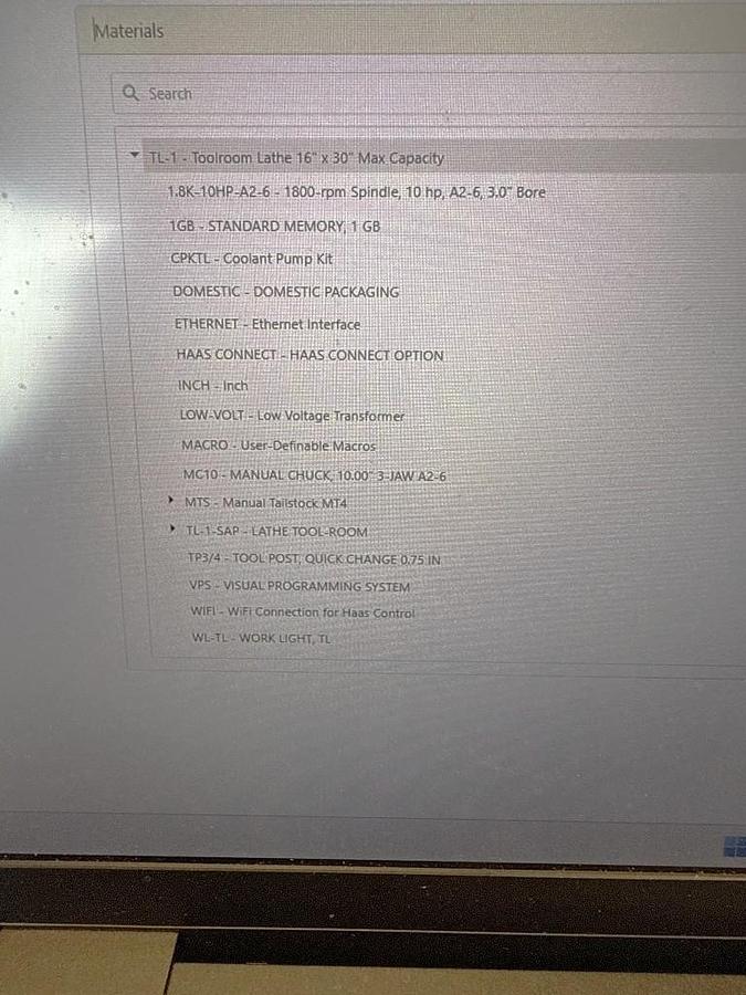 Used 2020 Haas TL-1 with Big Bore 3" Bar Capacity, Tailstock, A2-6" Spindle Nose, 10" 3 Jaw Chk, Tool Post, 1800 RPM, Tool Post