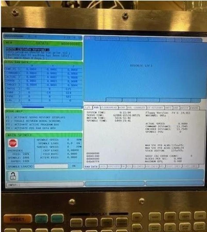 Used 2015 Haas VF1 with 10,000 RPM, 24 Station Side Mounted ATC, Chip Auger, Extended Memory, Remote Jog Handle