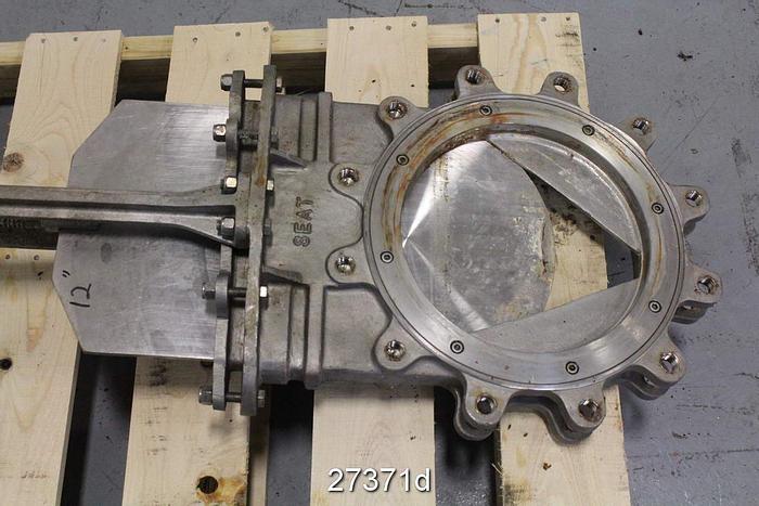 Used 12" Hand Operated V-Port Knife Gate Valve #27371