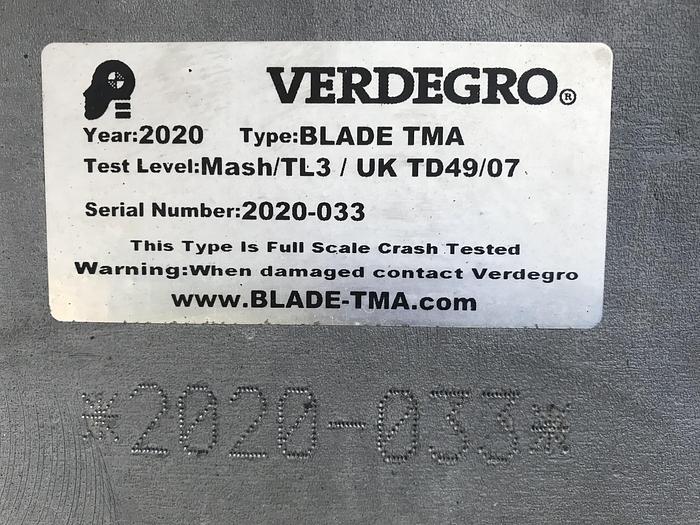 Used 2020 VERDEGRO BLADE TRUCK MOUNTED ATTENUATOR