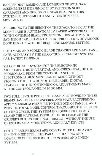 Used 1997 Selco WNT-200 Panel Saw