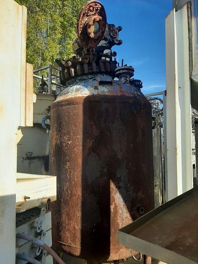 Used Reactor, 600 Gallon, G/L, 100 PSI, Jkt, Agit, Pfaudler #S636815