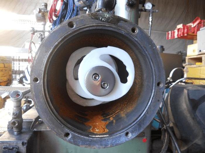 Used 20 LITER NETZSCH HORIZONTAL MEDIA MILL – 25 HP/XP – #7512