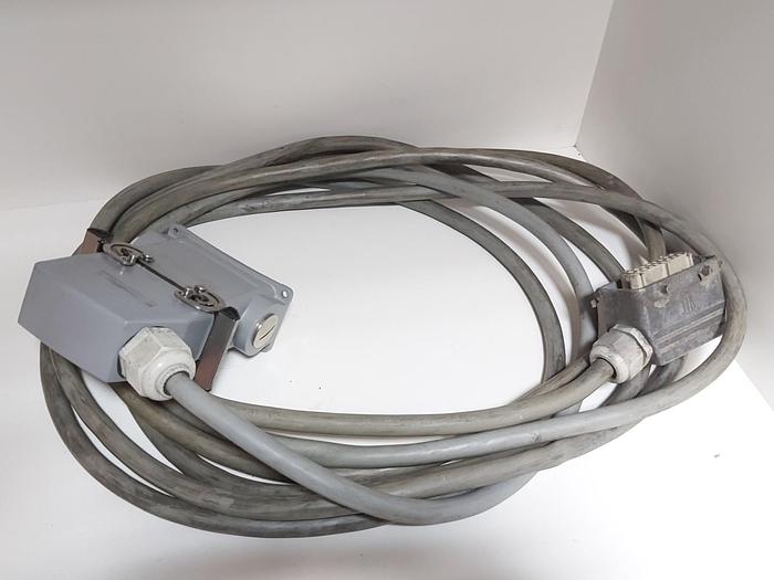 Gebraucht 8m Kabel mit 2 Industrie Steckverbinder, 16p, Weidmüller gebraucht