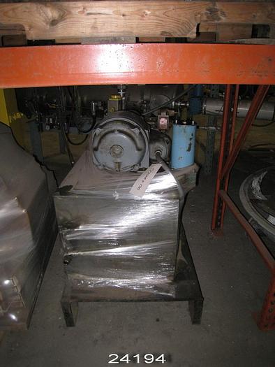 Used Manchester  Two-Roll Calender, 22" X 98" Top Roll, 15" X 98" Kusters Controlled Crown Bottom Roll.  Top Roll Is Covered.  Includes Two Spare Top Rolls. #24194