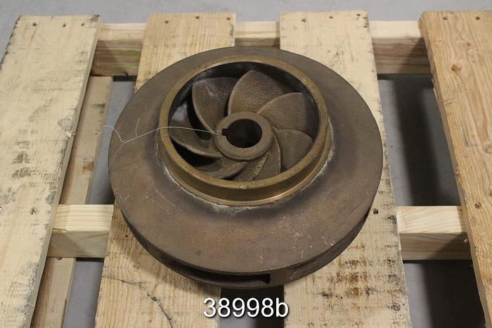 Used Goulds 3405 6x8x17 DV Pump Impeller, 7 Vane, 13" Diameter #38998