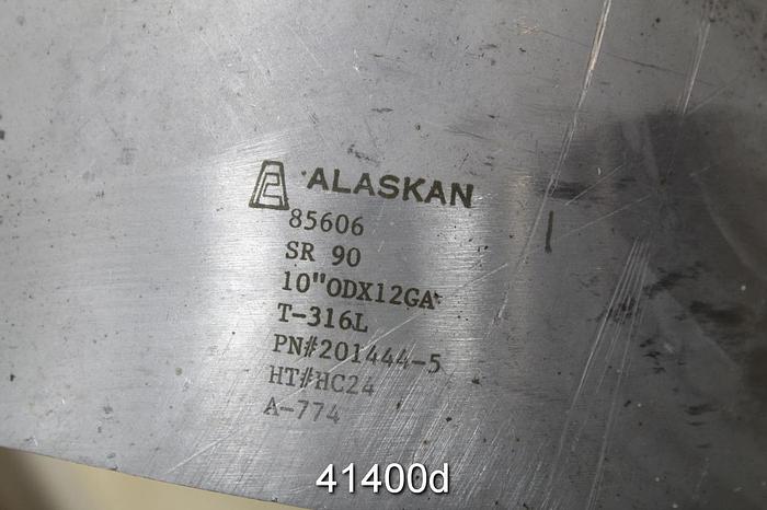 Used Alaskan 90 Degree T-316L Stainless Steel Tubing #41400