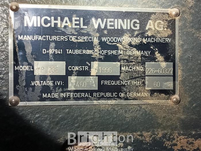 Used 1996 Weinig P23E Used Moulder #BBM2351