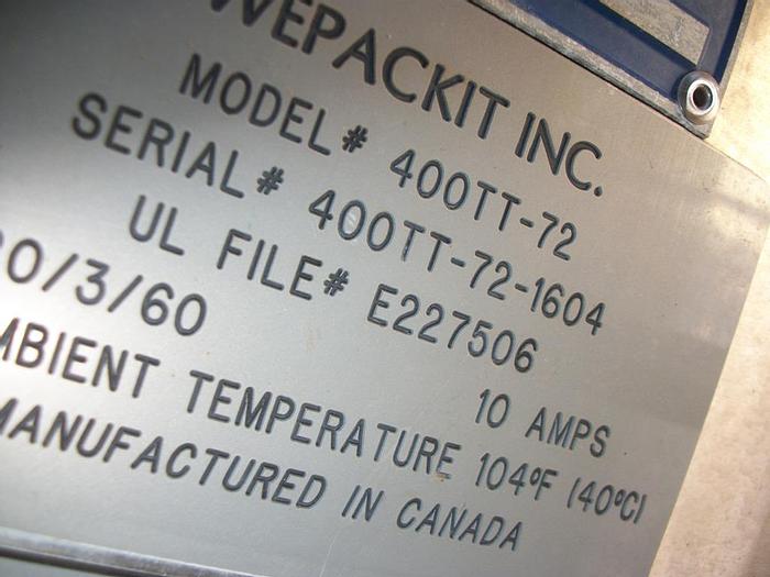 Used Case Taper, WePackIt, Mdl 400TT-72, Automatic, S/st, #S740173