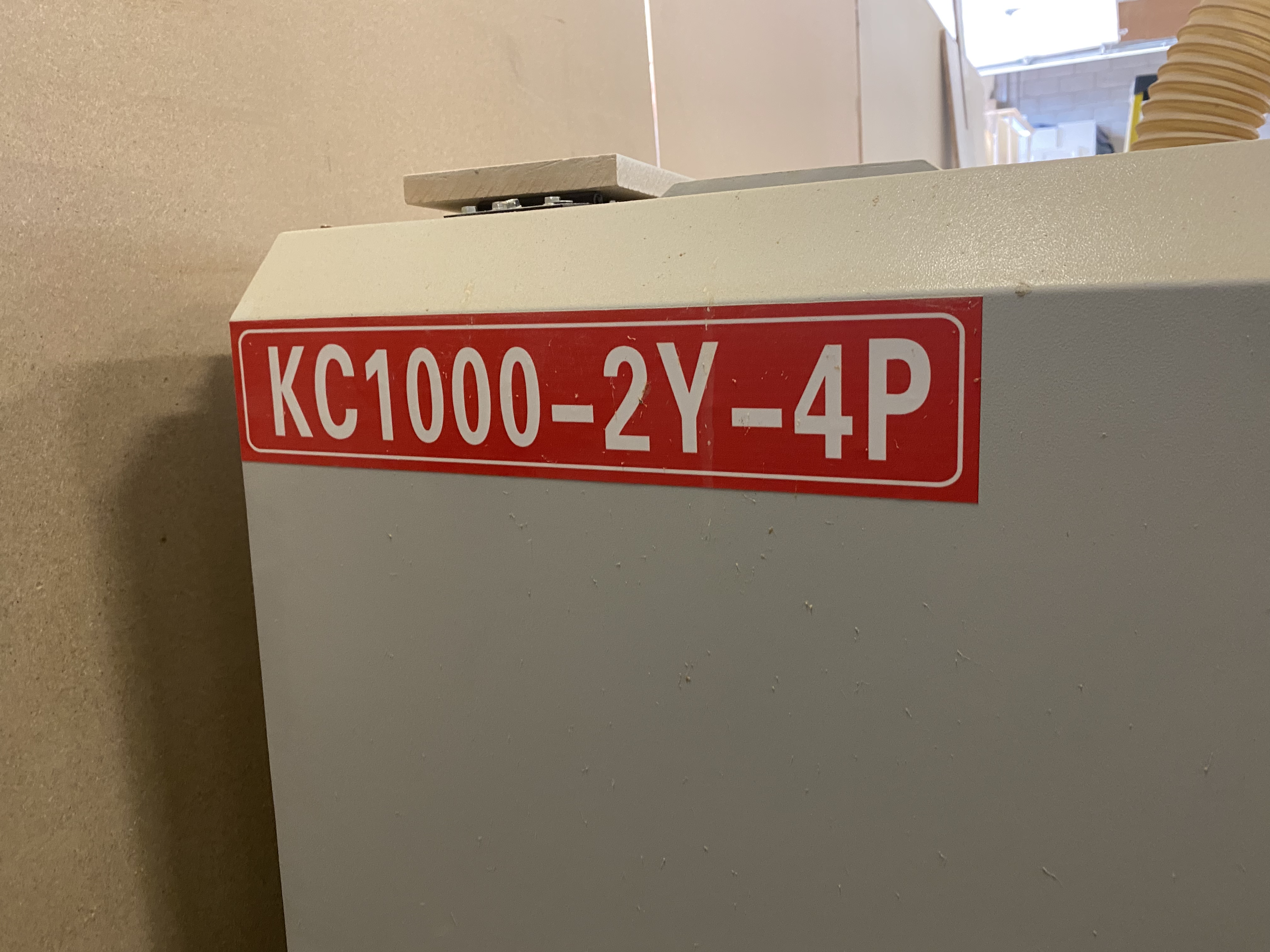 Used 2017 Quingdao KC1000-2YP-4R 18 discs sanding brush 4 long sanding roller sanding machine