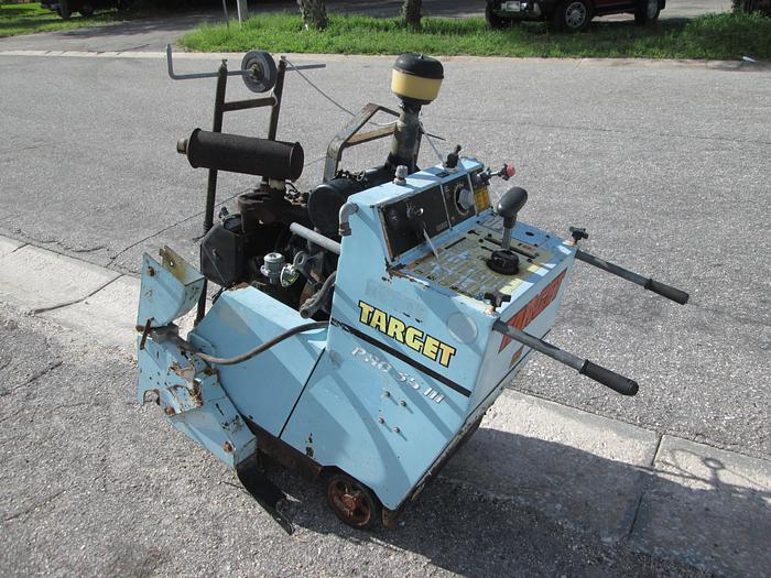 Used Target Pro 35 III Concrete Saw With Single Axle Trailer