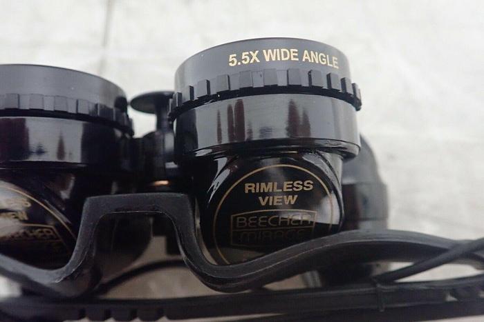 Used Beecher Mirage 5.5X Wide Angle RimlessView Binocular Glasses