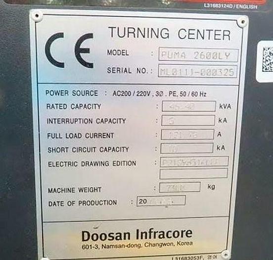 Used 2011 Doosan Puma 2600LY