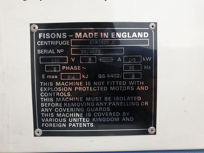 Used MSE Fisons Centaur 2 Centrifuge