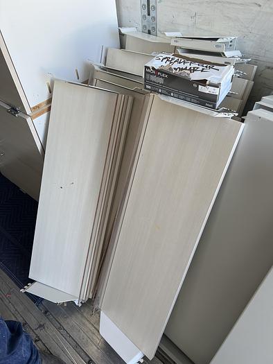 Used Institutional Grade Plastic Laminate Cabinets,   Optional Matching Shelving available