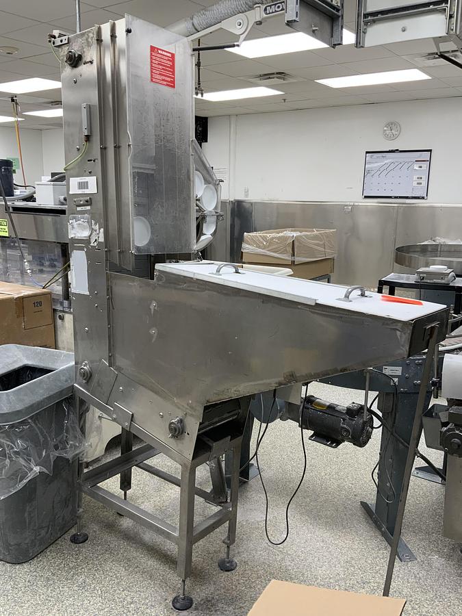 Used Kaps All model A capper with Waterfall Feeder for large caps A