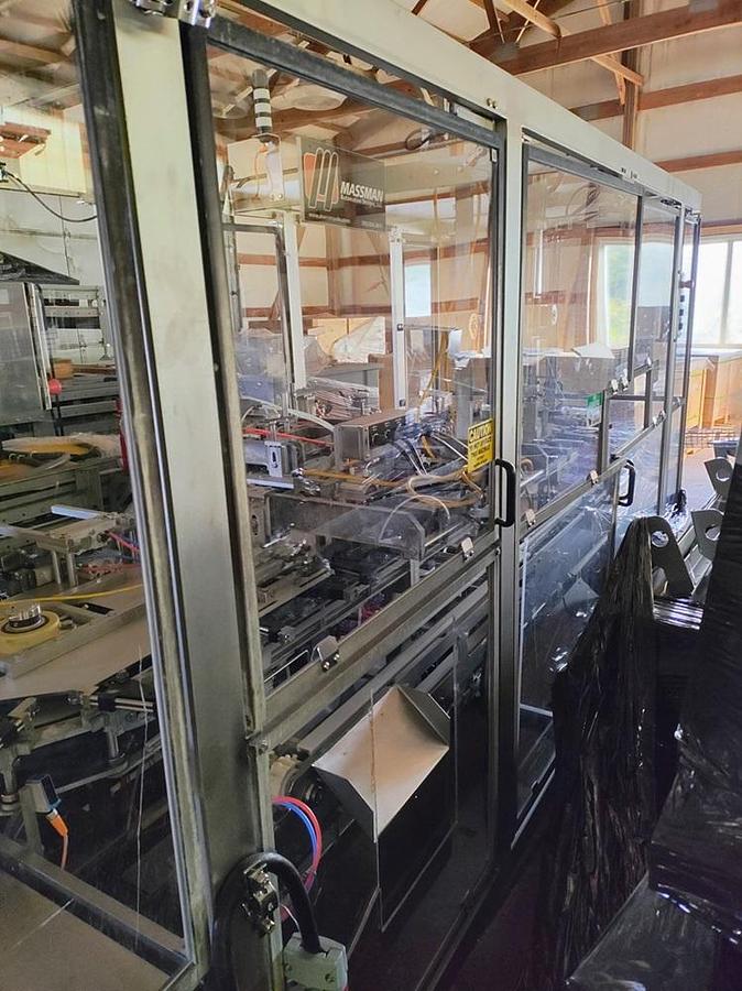 Used Massman Sanitary Pre-Made (premade) pouch packaging machine.
