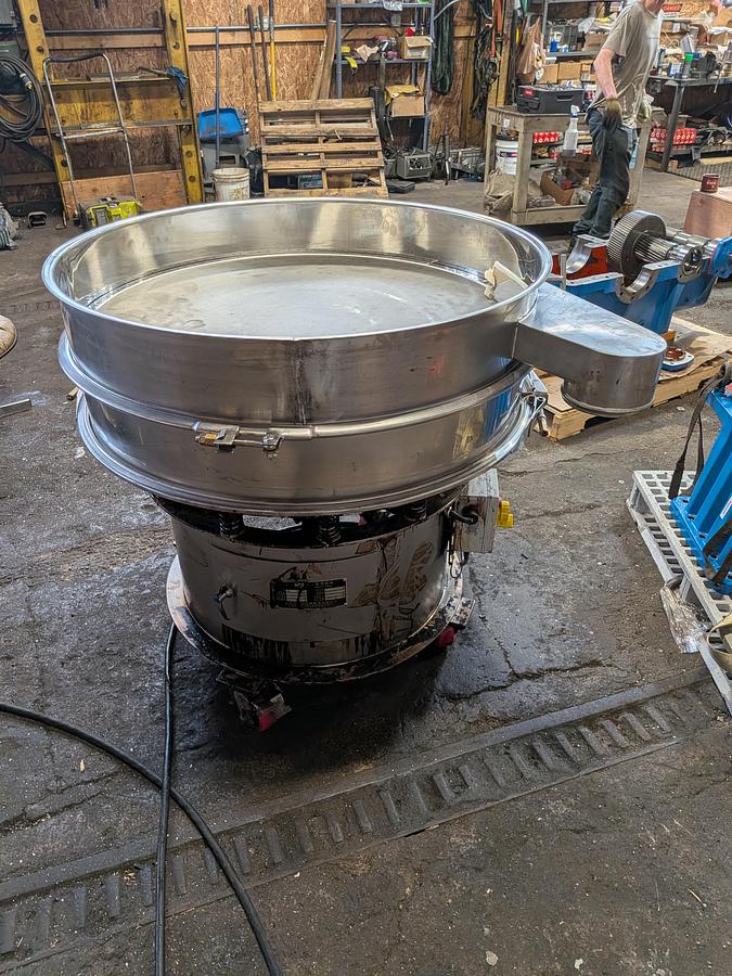Used 40 diameter Stainless 2 deck sifter with 2 separations