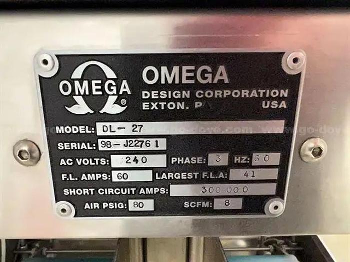 Used Omega DL-27 Dual lane bundler with tunnel SS