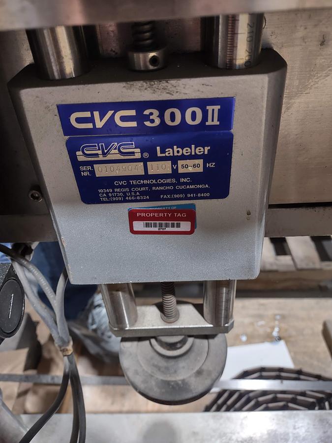 Refurbished CVC  300II pressure sensitive wrap labeler