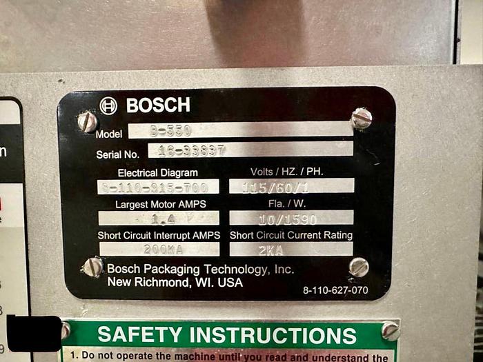 Used Bosch B550 Band Sealer - Stainless