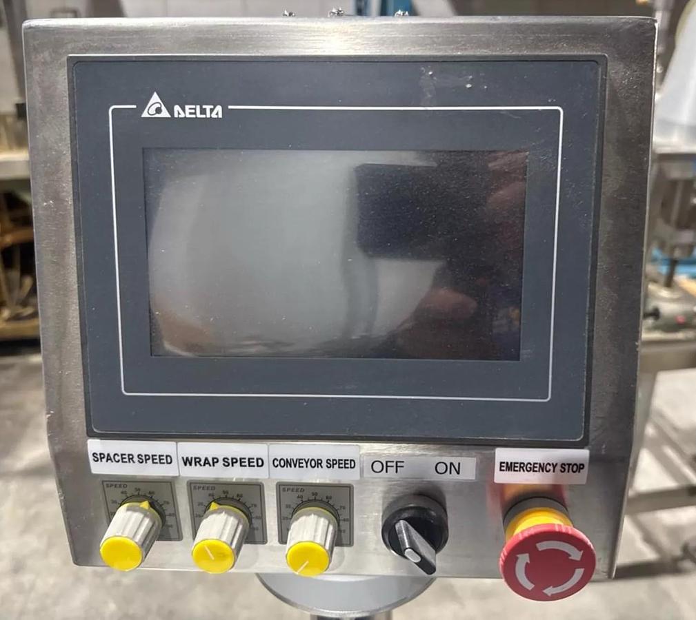 Used HealthCaps Automatic Pressure Sensitive Wraparound Labeler.