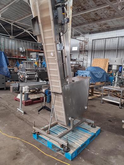 Used Inline Filling Systems capper with Waterfall feeder