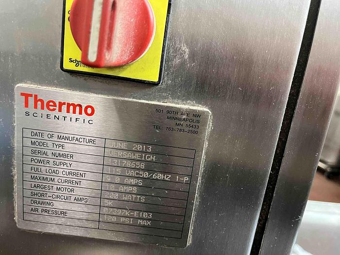 Used ThermoScientific belted Checkweigher - 2017