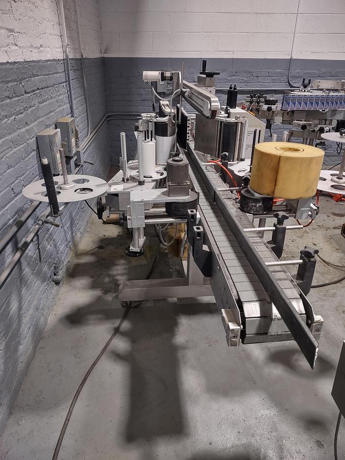 Used Accutek - Labelette Front and Back Labeler - Pressure Sensitive.