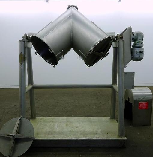 Used 5 cuft Patterson Kelley Twin Shell mixer SS