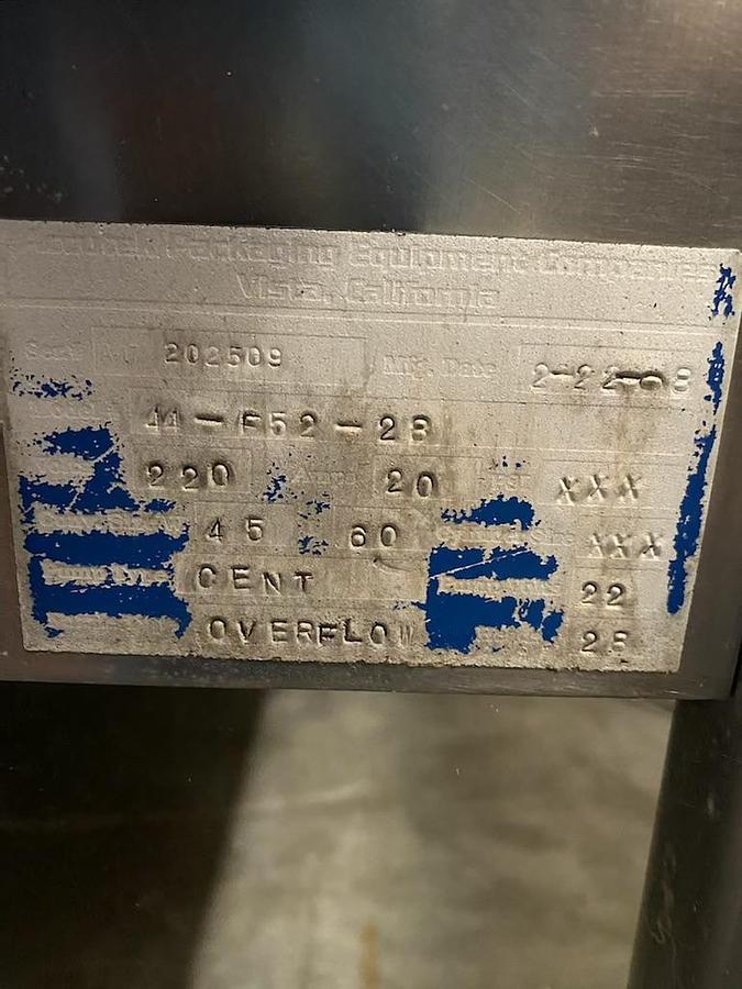 Used Biner Ellison  F52-28  28 spout filler with 6 head capper