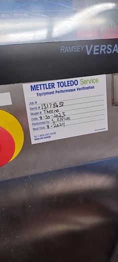 Used ThermoScientific belted Checkweigher - 2017