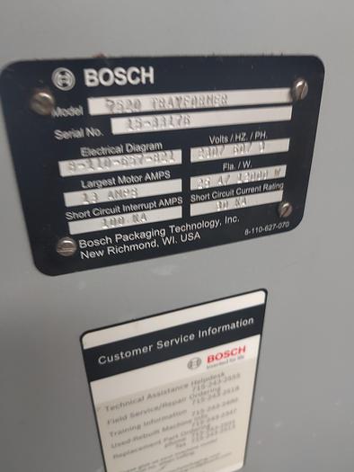 Used Bosch 7520 Dual Head Tray Former