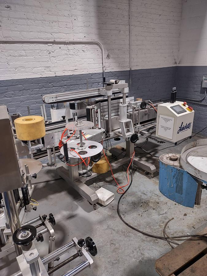 Used Accutek - Labelette Front and Back Labeler - Pressure Sensitive.