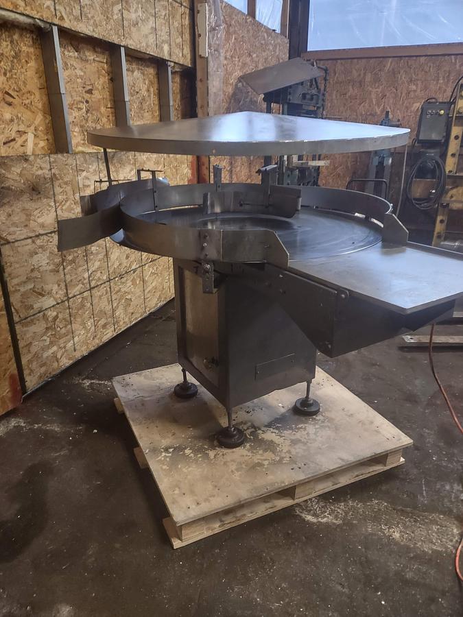 Used 48 Inch diameter rotary Unscrambling table