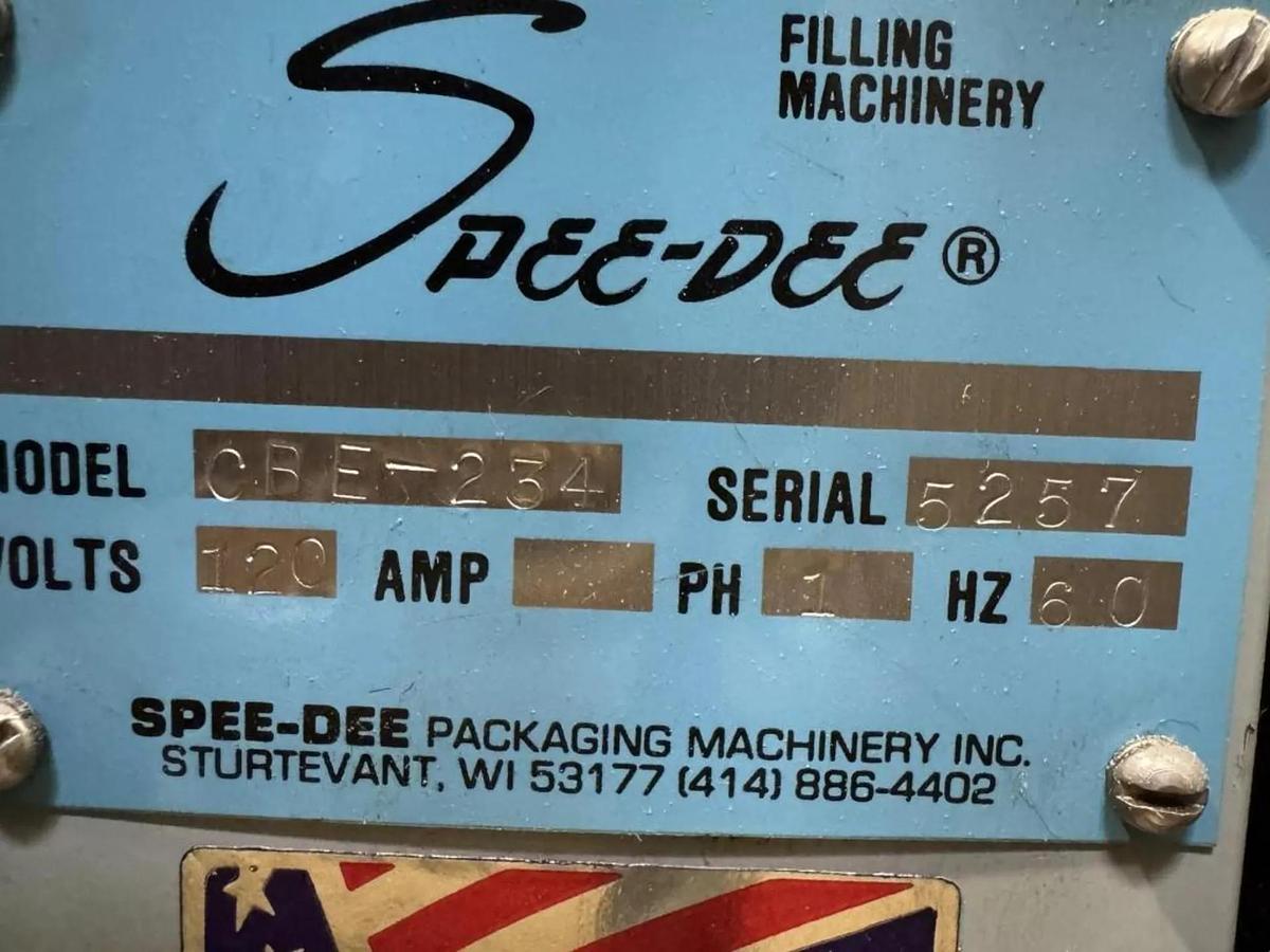 Used Speedee BR-234 Volumetric Filler with Foot pedal and eye operation.