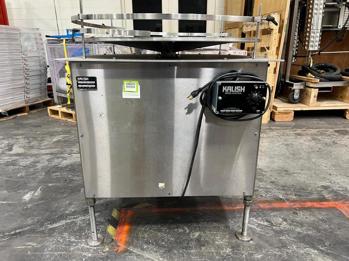 Used Kalish 36 inch dia Accumulation table