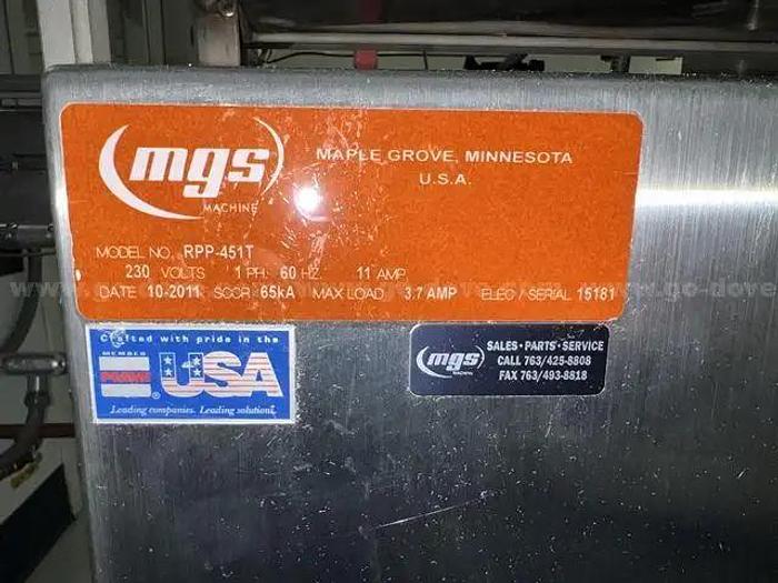 Used MGS Machine model Rpp-451t Dose Cup Placer