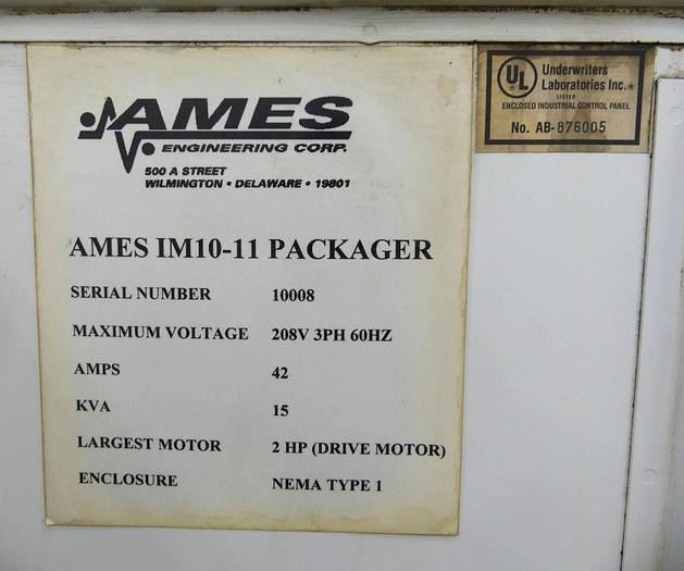 Used Bartelt (Ames) IM10-11 Standup poucher with Zipper attachment