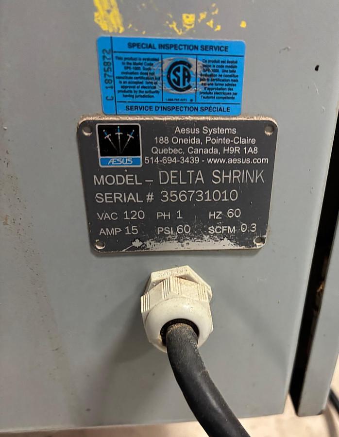 Used AESUS Delta Shrink Labeler