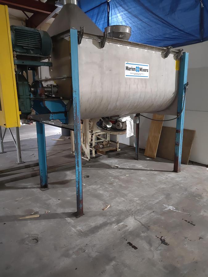 Used Marion 70 cuft paddle blender Stainless BPS 3696