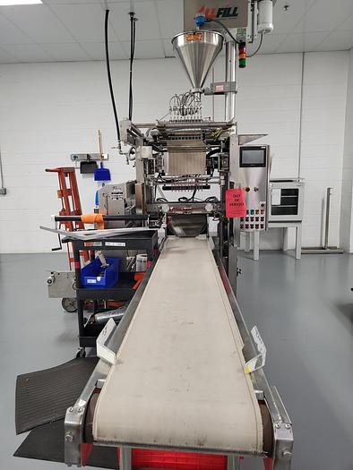 Used Prodopak PVM215 CSW 10 - 10 lane Prodopak with All Fill Moyno filler